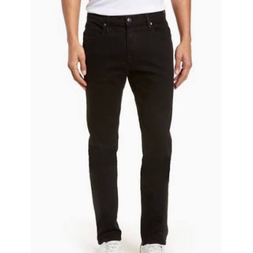 FRAME L'Homme Skinny Jeans Mens 32 Noir‎ Black Denim LMHK795 Made in USA